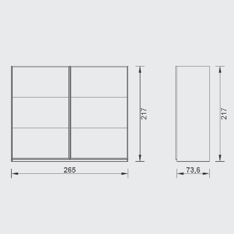 Bordeux Wardrobe  - Saloni 