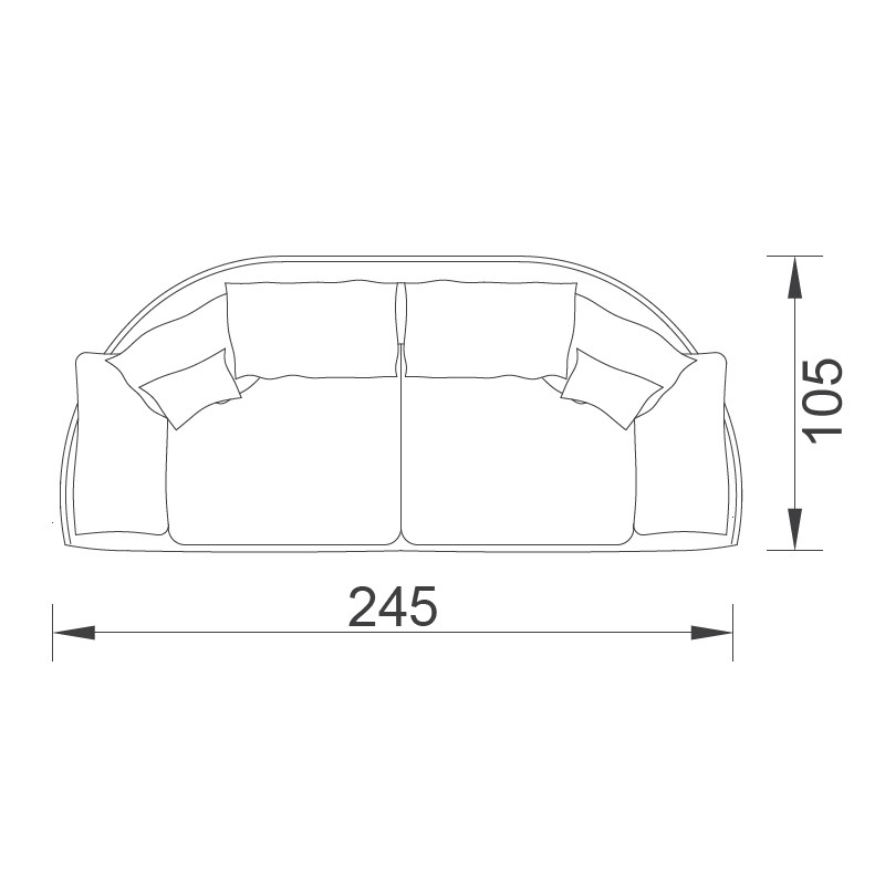 Bugatti Air Happy Sofa  - Saloni 