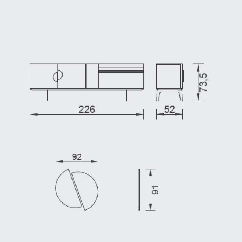 California Console Table  - Saloni 
