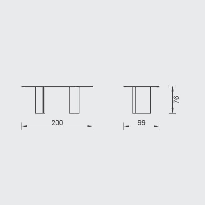 California Dining Table  - Saloni 