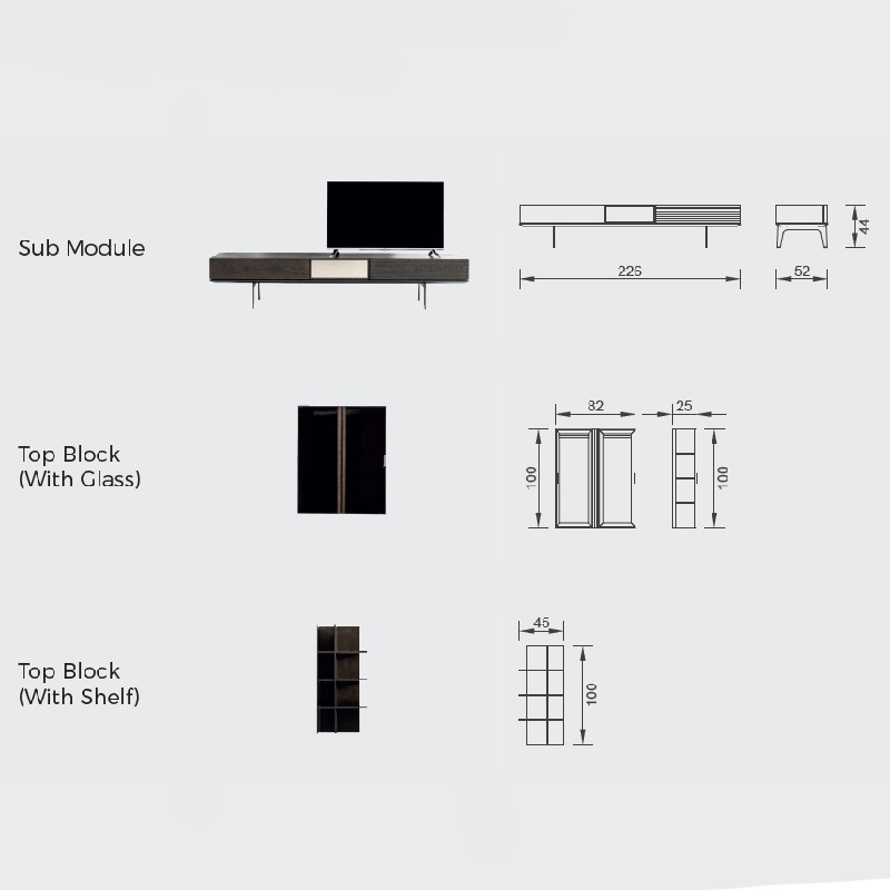 California TV Unit  - Saloni 