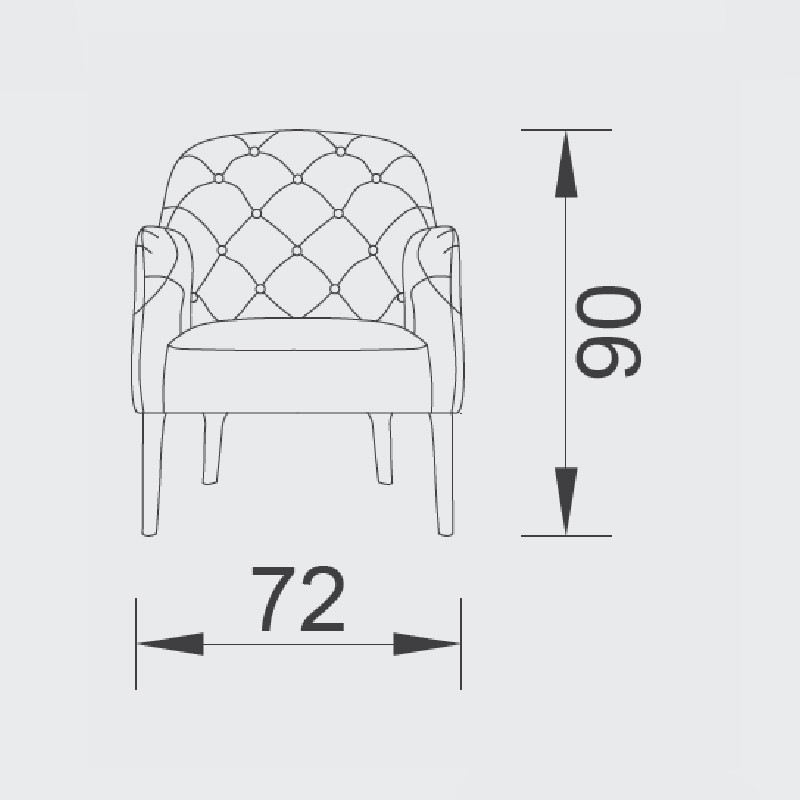 Capella Quilted Armchair  - Saloni 