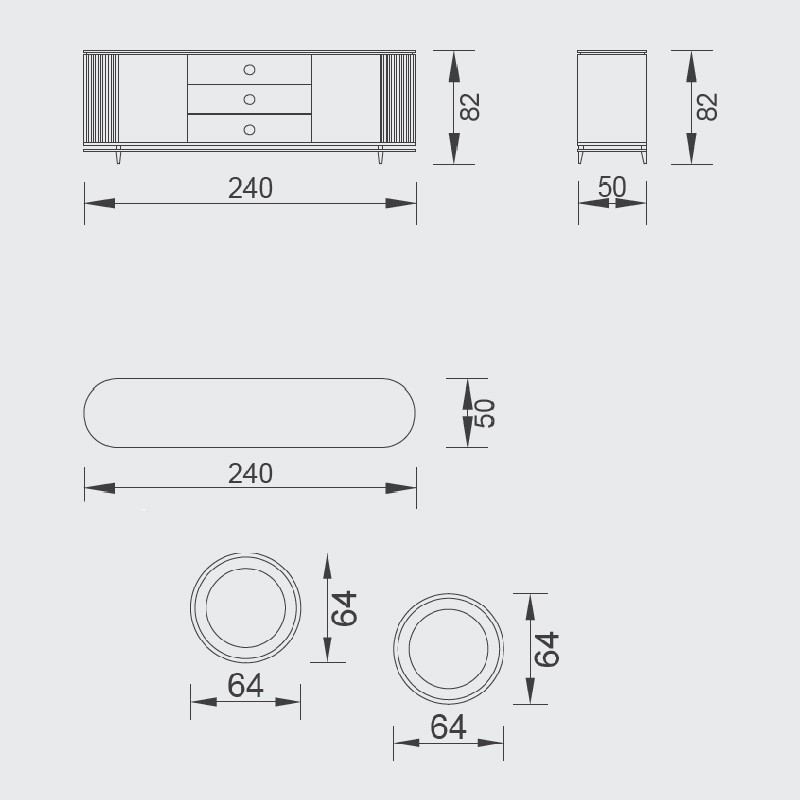 Coco Console Table  - Saloni 
