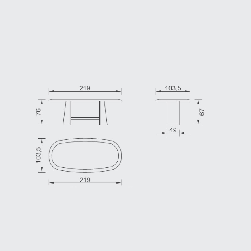 Emporio Dining Table  - Saloni 