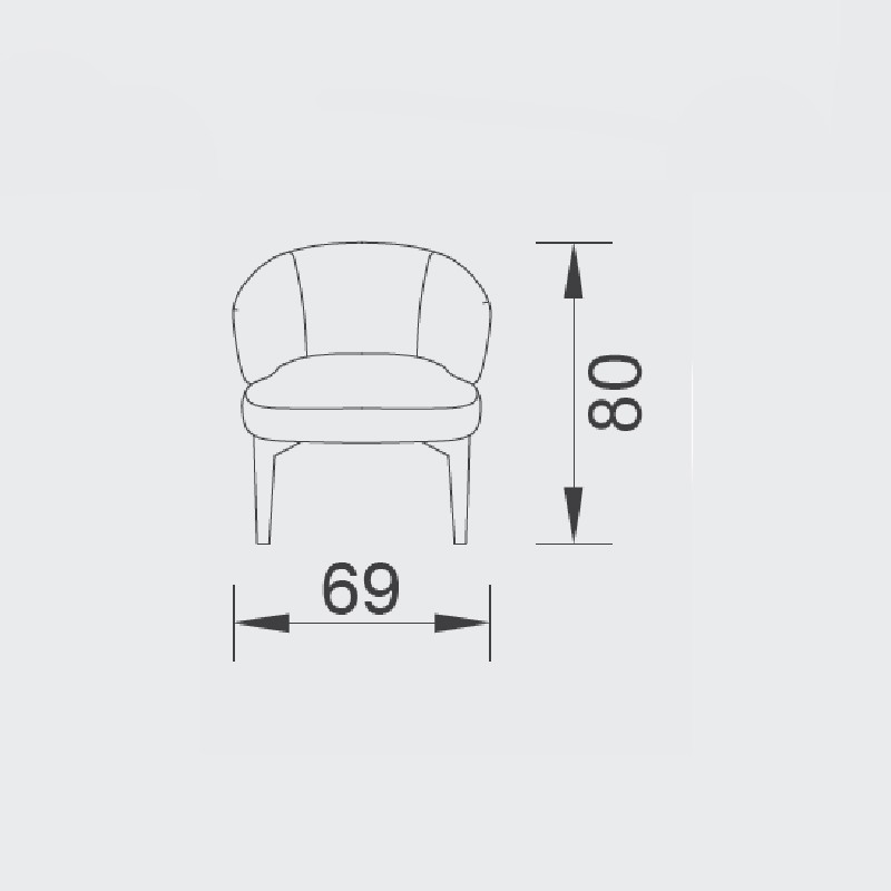 Felix Wood Armchair  - Saloni 