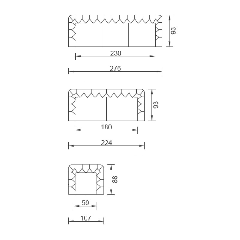 Lincoln Seat Set  - Saloni 