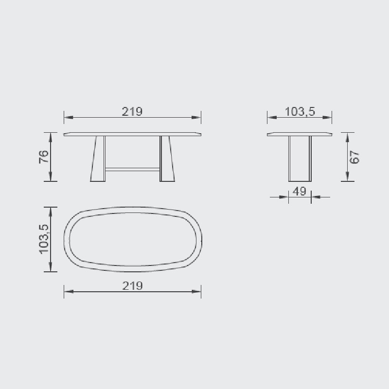 Montreal Dining Table  - Saloni 
