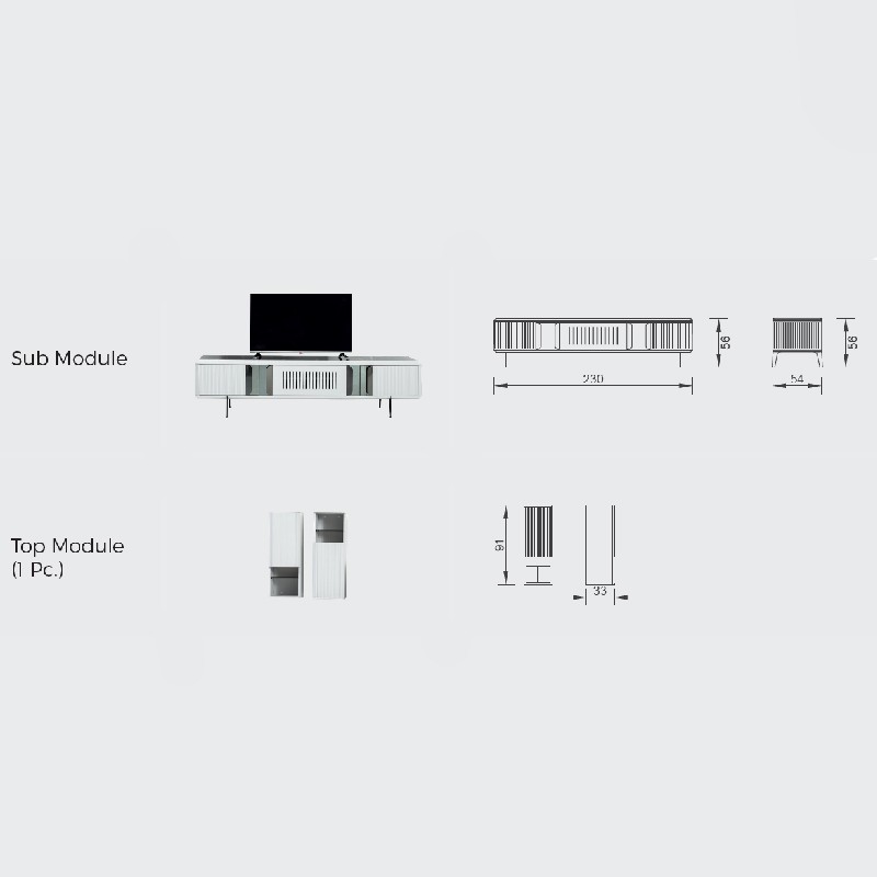 Montreal TV Unit  - Saloni 