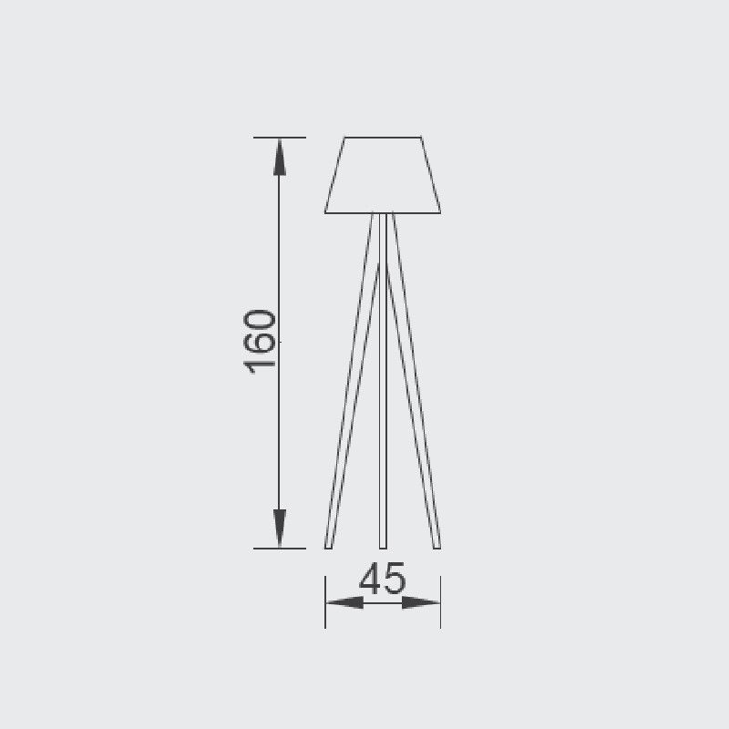 Rodin Lambader Floor Lamp  - Saloni 