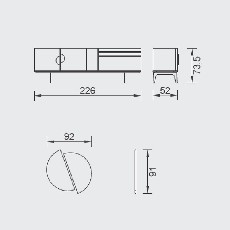 Stockholm Console Table  - Saloni 