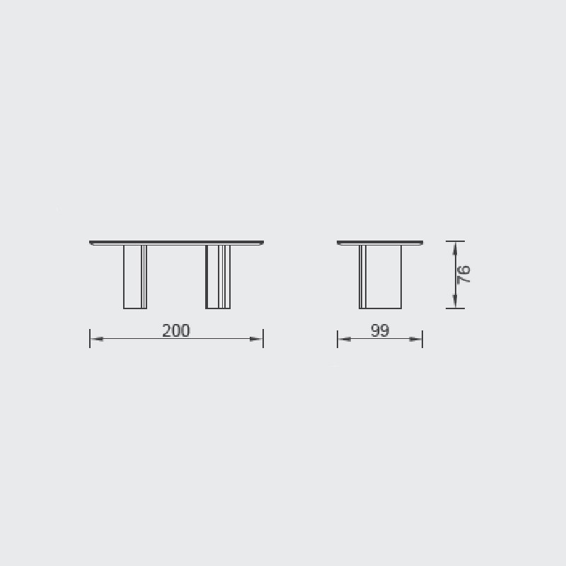 Stockholm Dining Table  - Saloni 