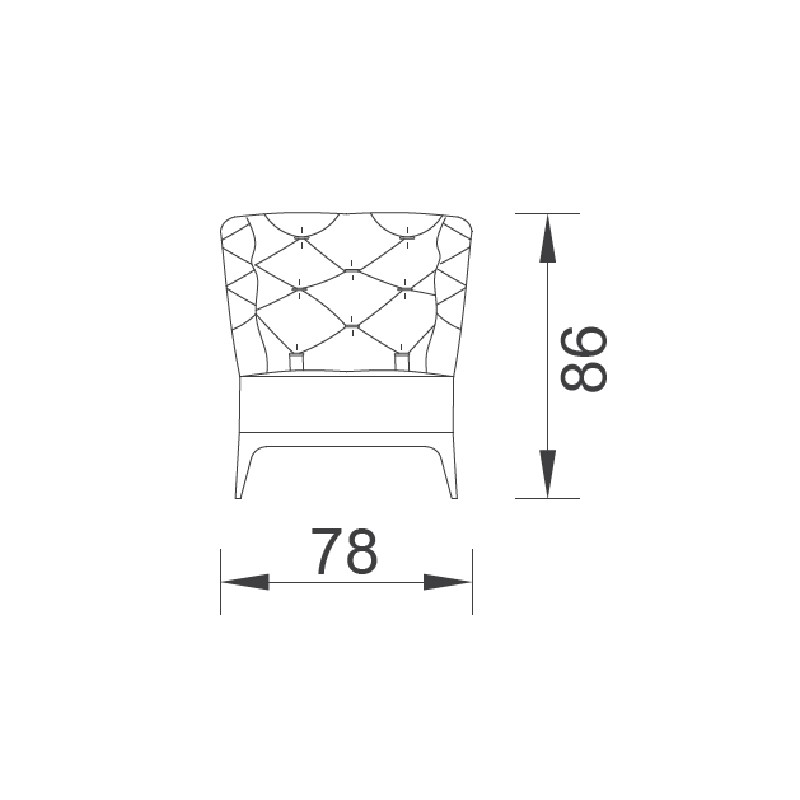 Valentino Armchair  - Saloni 
