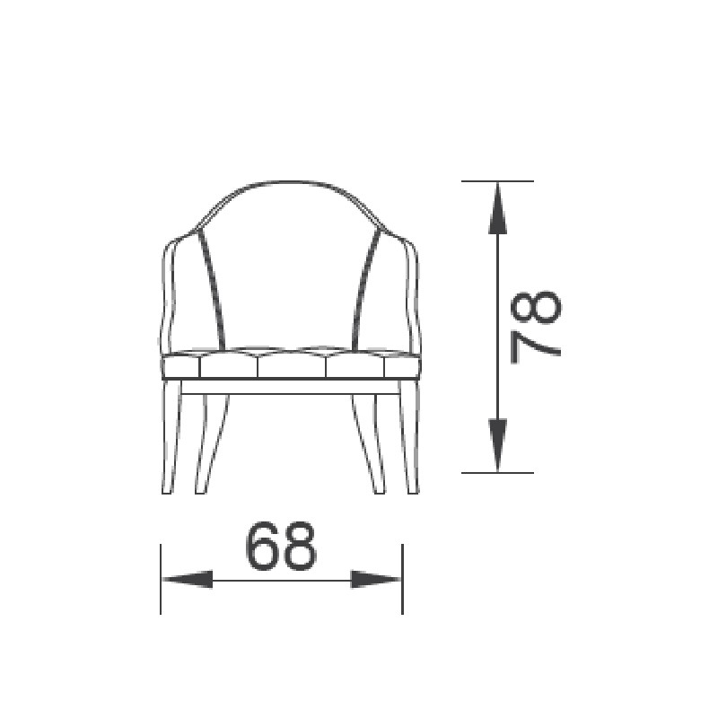 Vals Armchair  - Saloni 