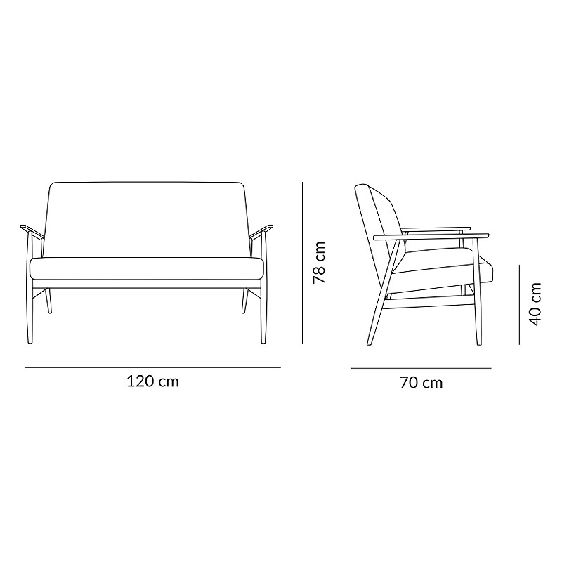 Fox Wooden Sofa  - 366 Concept 