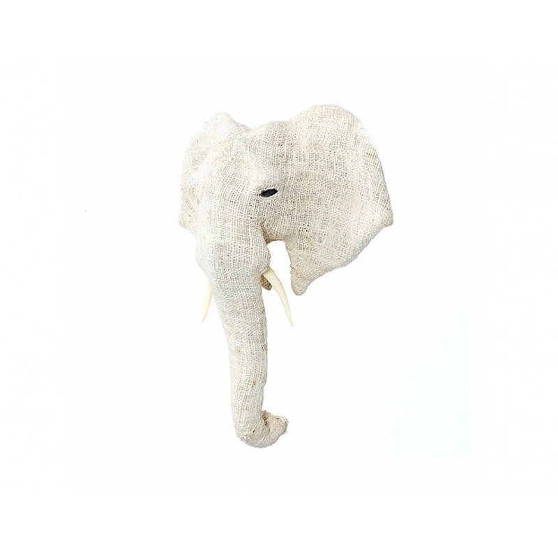 Evdema Brinda Linen Coated Gray Elephant Head Ak-Fp0050 Ider