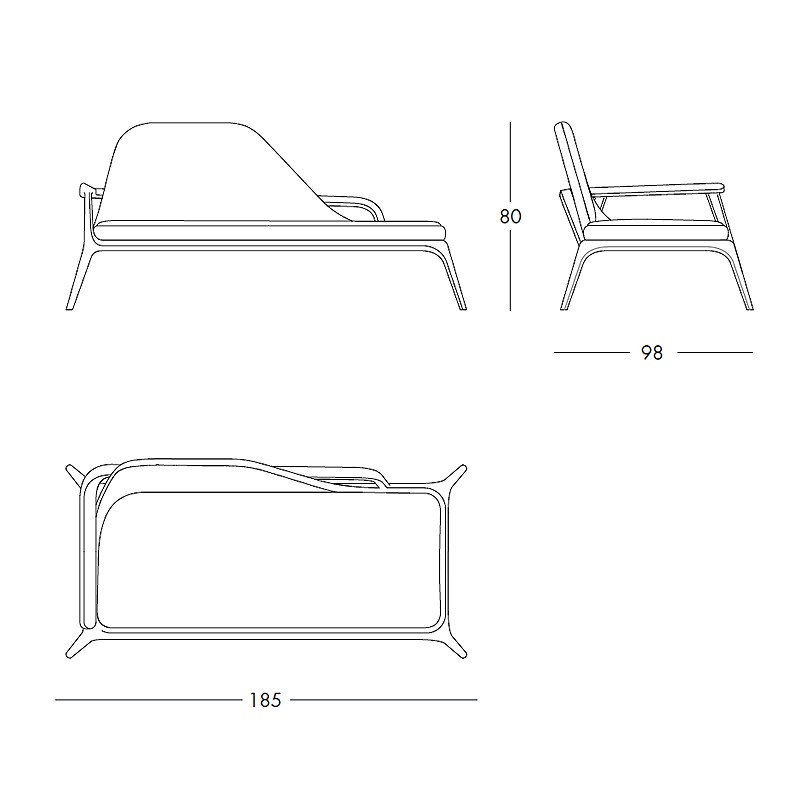 Aplomb Chaise Longue  - Ivano Redaelli 