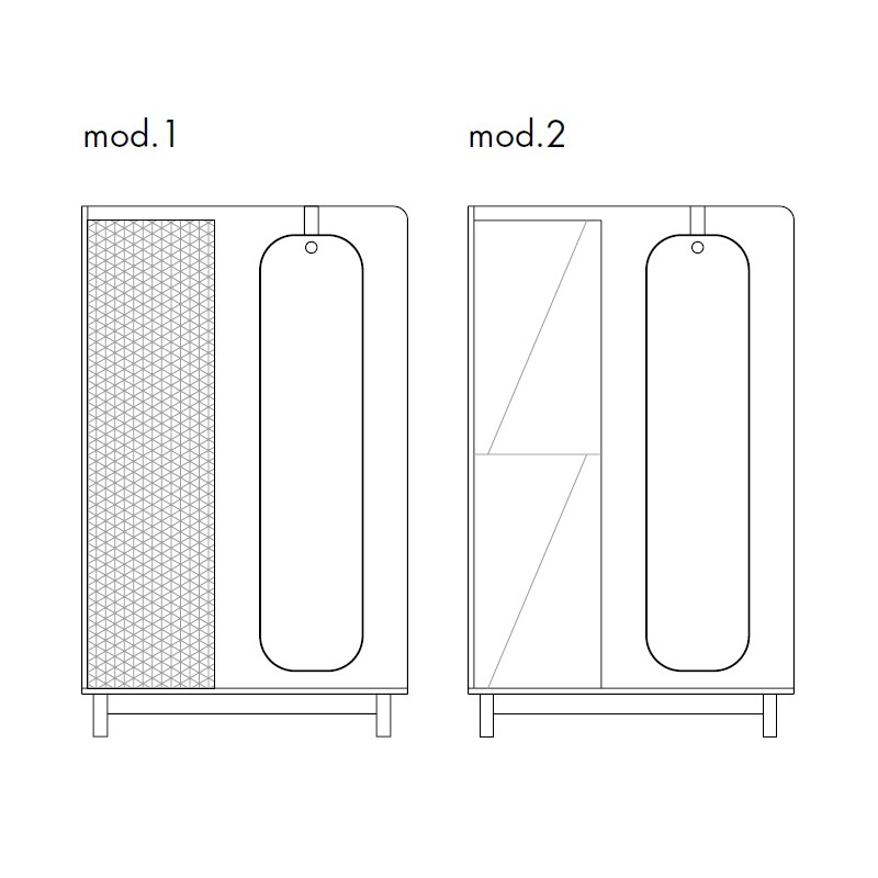 Mix Appeal Cabinet With Mirrors  - Ivano Redaelli 