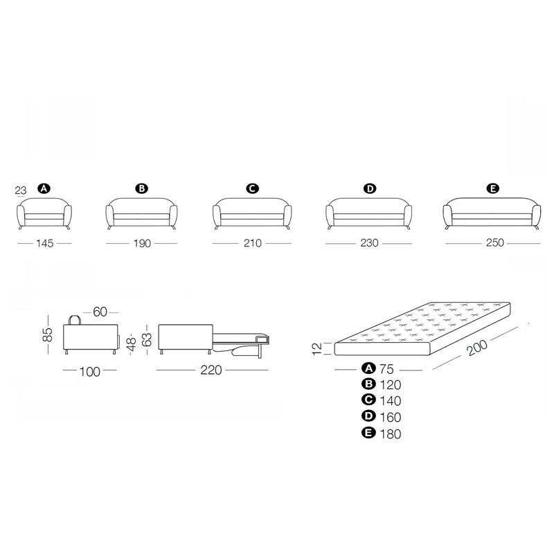 Charles Sofa Bed  - Milano Bedding 