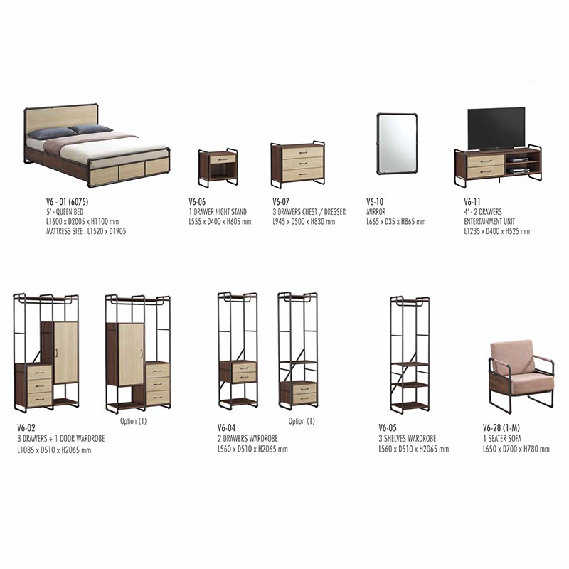 V6 Bedroom Set  - VS Idea 