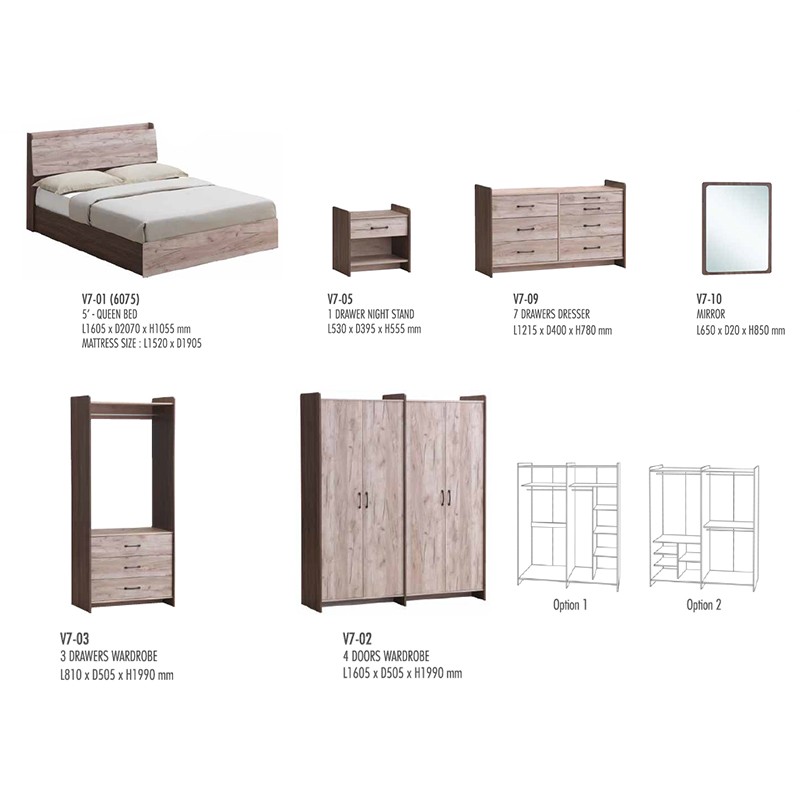 V7 Bedroom Set  - VS Idea 