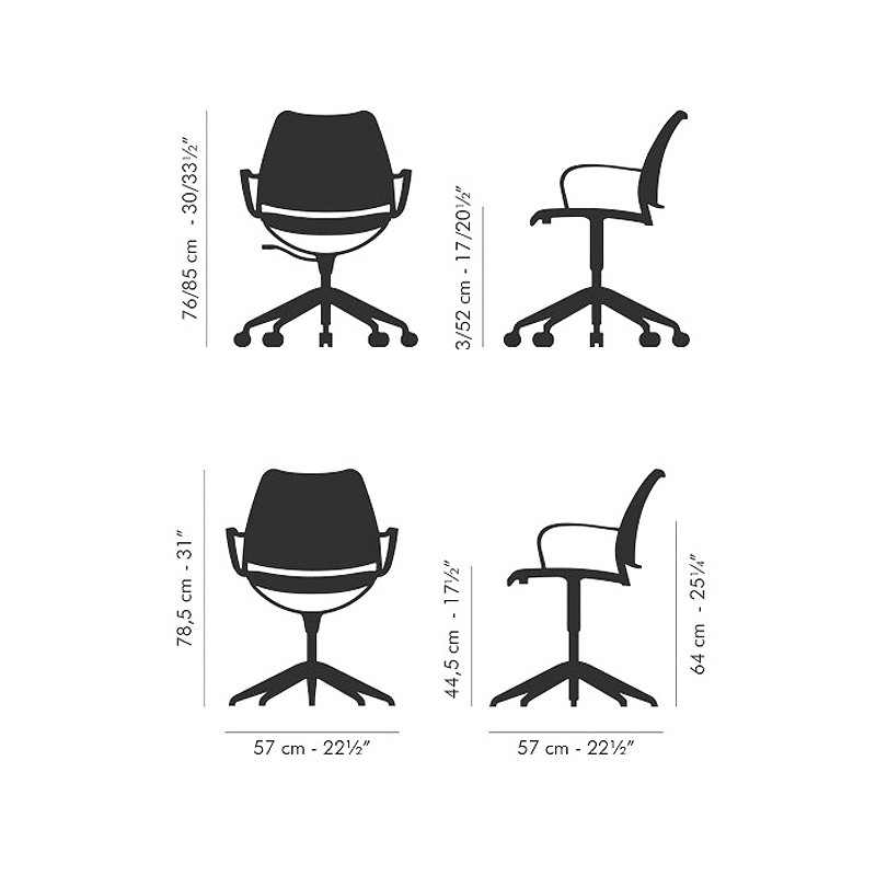 Gas Swivel Chair  - STUA 