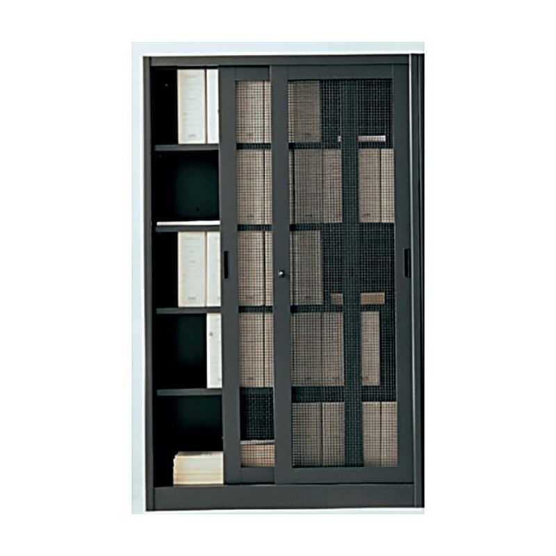 Office Filing Cabinet With Metal Mesh Doors  - Castellani 