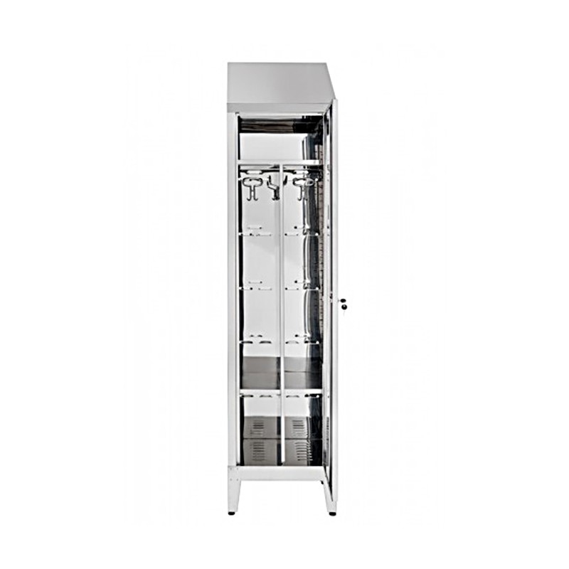 Locker In Stainless Steel AISI 430 to 1 in 1 place with Partition Door Dirty Clean Castellani