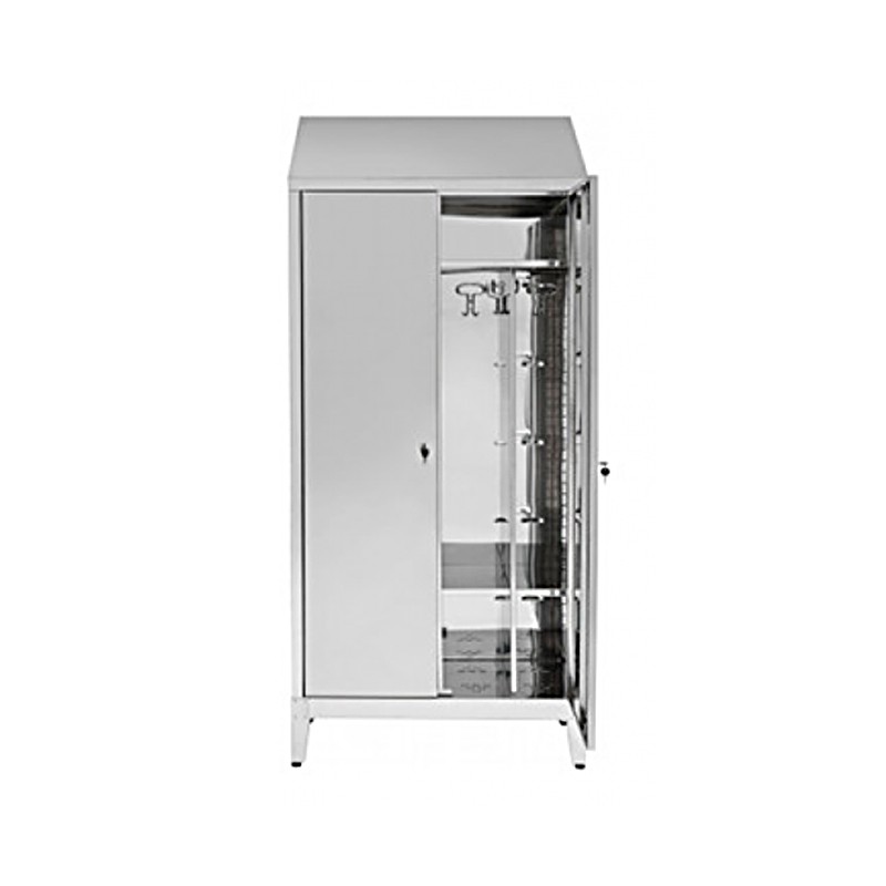 Locker In Stainless Steel AISI 430 to 2 people 2 doors with Partition Dirty Clean Castellani