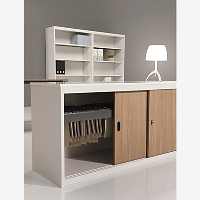 Metal Cabinet With Sliding Doors For Office With Doors In Metal Or Melamine Castellani