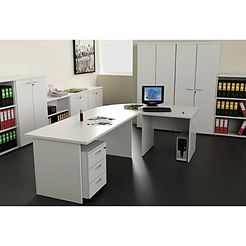 Mobile Office With Doors In Melamine And Lock  - Castellani 