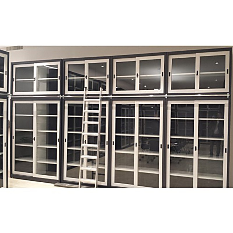 Office Storage Cabinet With Sliding Glass Doors  - Castellani 