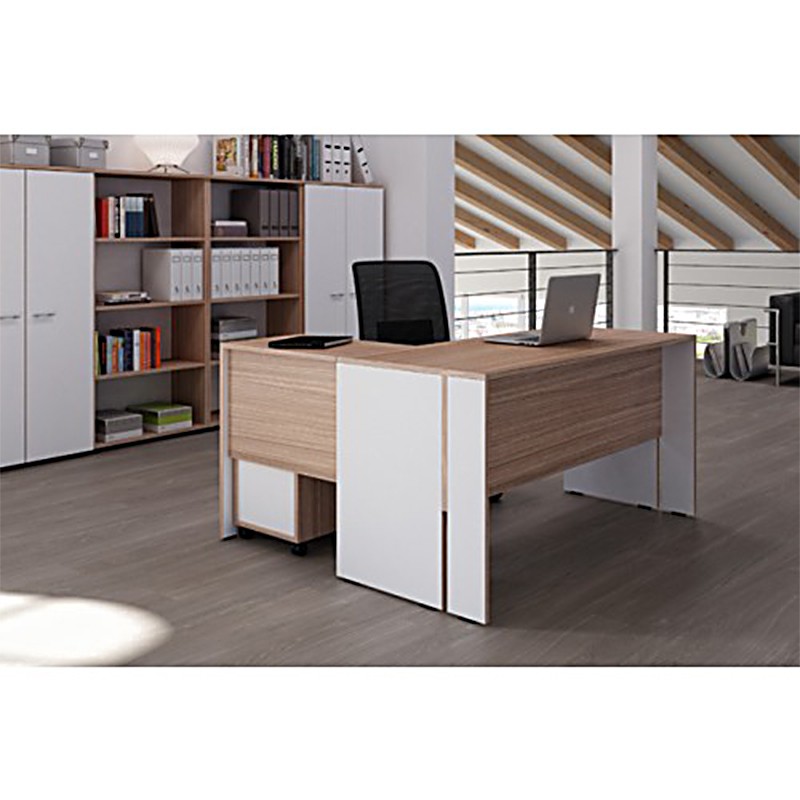 Operating Desk In Varnished Melamine For Office  - Castellani 