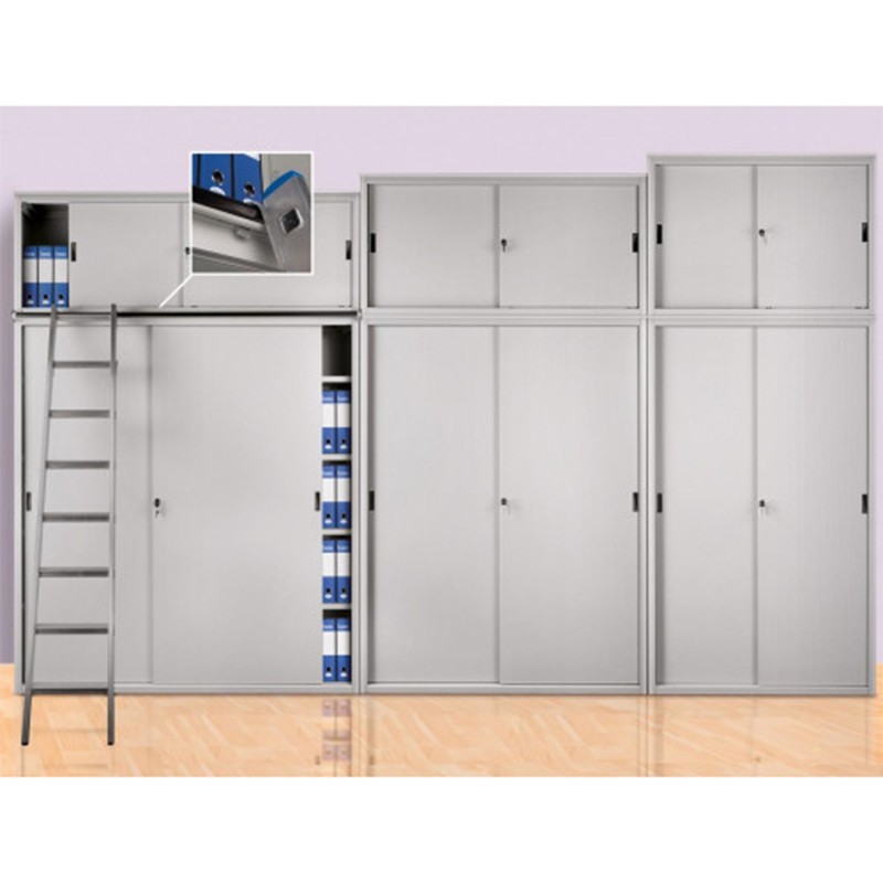 Raising Cabinet Office Archive With Metal Sliding Doors Castellani