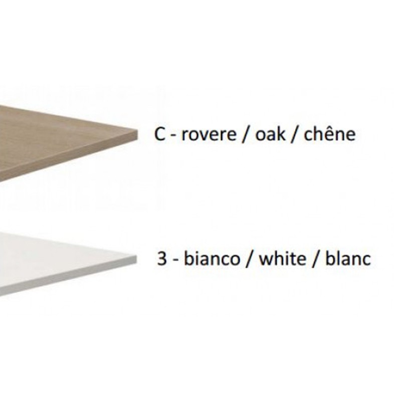 Round Conference Table With Metal Base And Melamine Top  - Castellani 