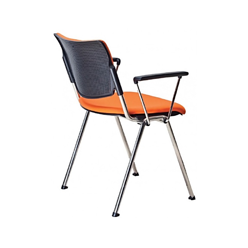Stackable Waiting Chair With Fireproof Padding And Armrests  - Castellani 