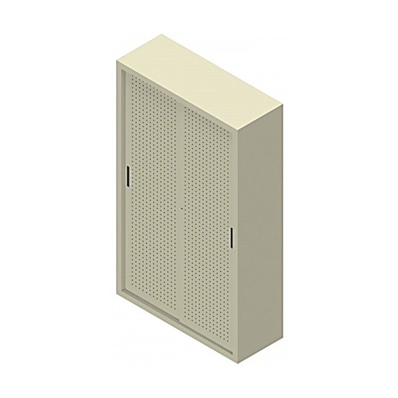 Storage Cupboard With Sliding Doors In Perforated  - Castellani 