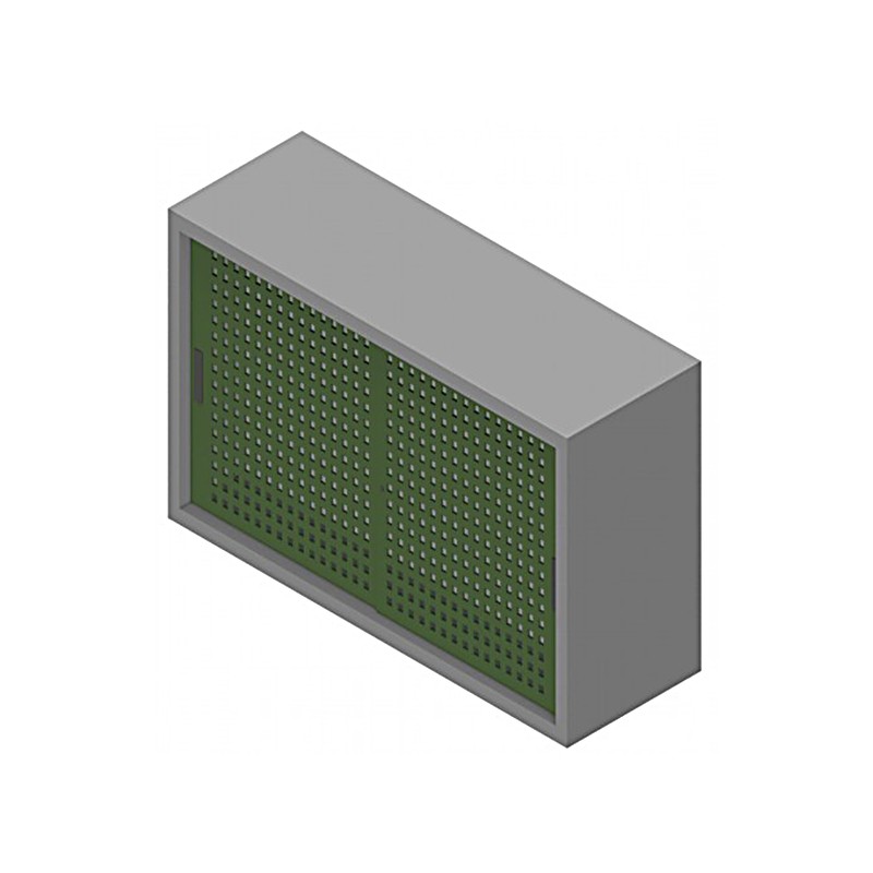Top Unit for Storage Wardrobe With Sliding Doors In Perforated  - Castellani 