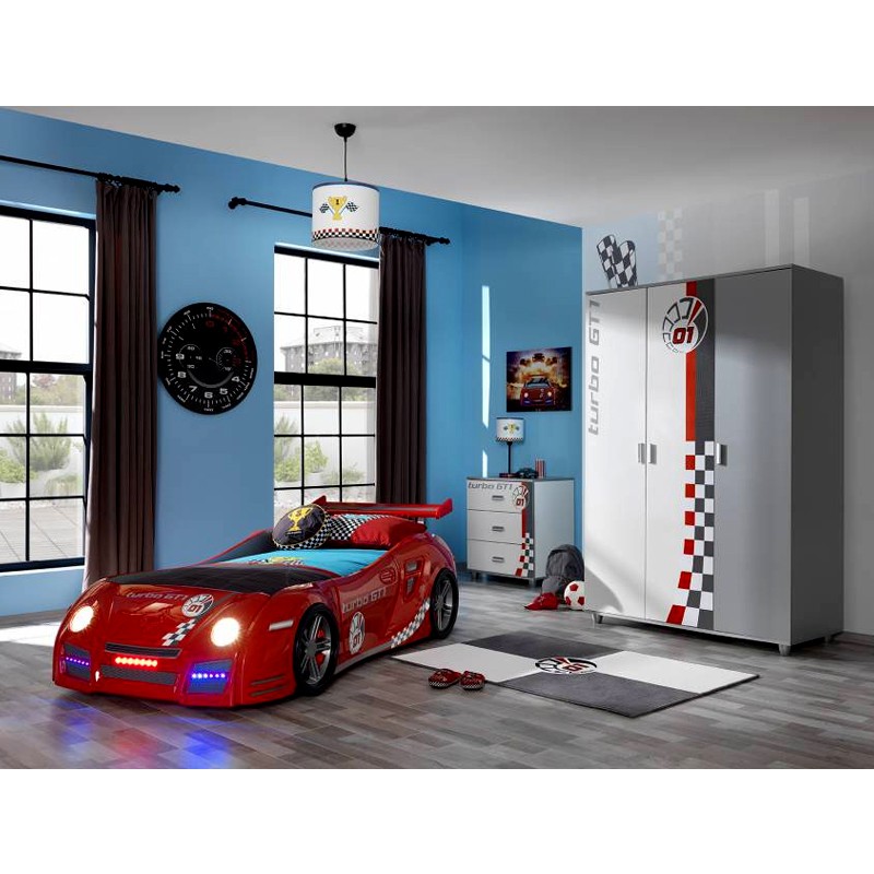 Turbo GT1 Red Kids Room Set KUPA Mobilya