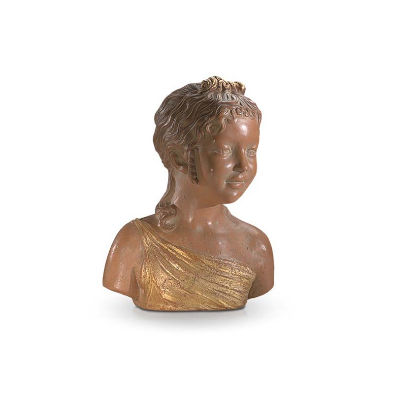 Bust of girl with curls Marioni