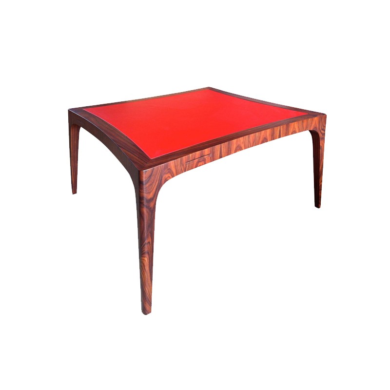 Curve desk in ironwood with leather top Luisa Peixoto