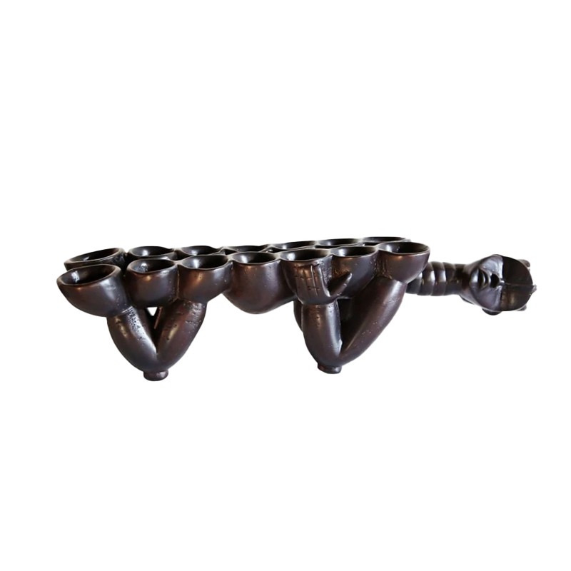 West African Hand Carved Dan Tribal  Board Game Awale House of Avana