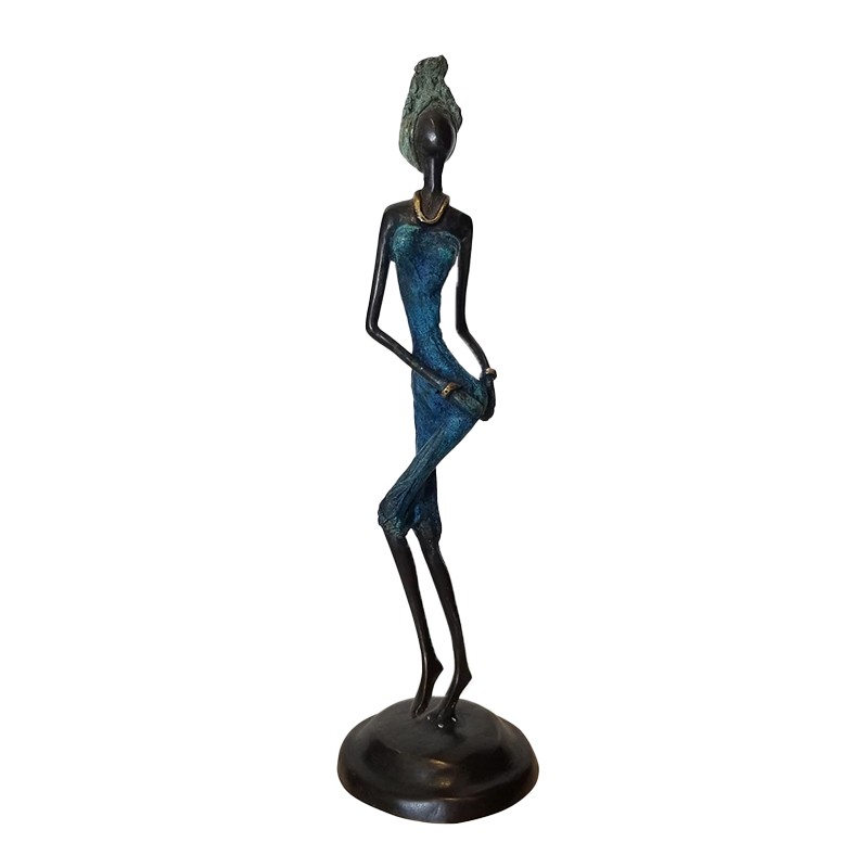 West African Hand Cast Female Dancer House of Avana