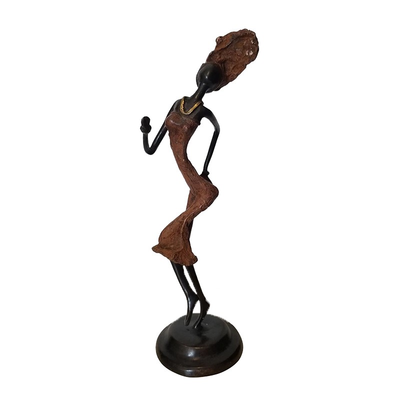 West African Hand Cast Female Dancer House of Avana