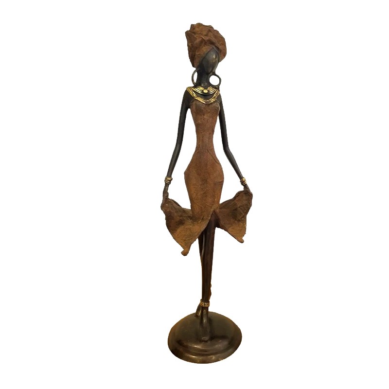 West African Hand Cast Female Dancer House of Avana
