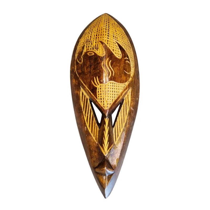 West African Hand Carved Medium Rhinoceros House of Avana