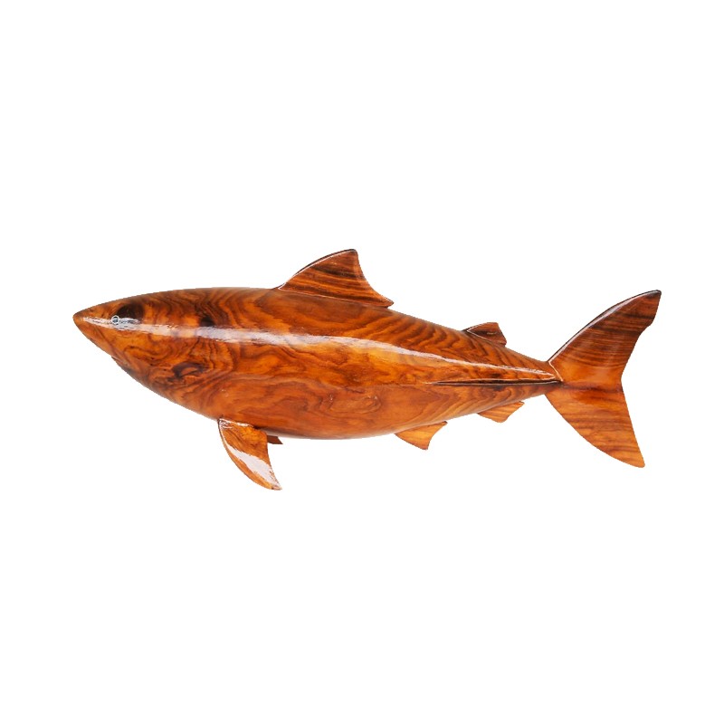 West African Hand Carved Bull Shark House of Avana