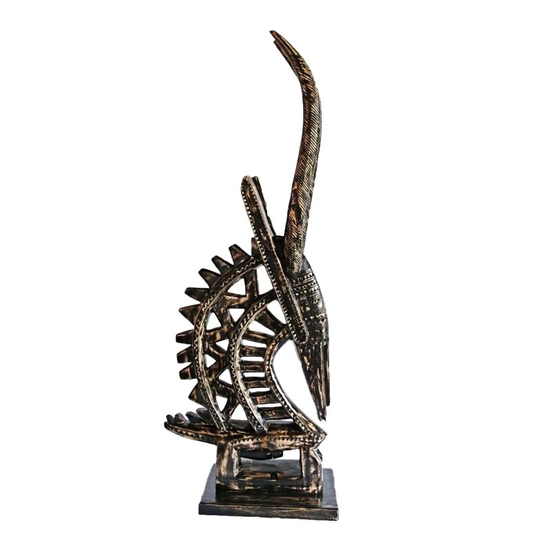 West African Hand Carved Gazelle Chiuwara House of Avana