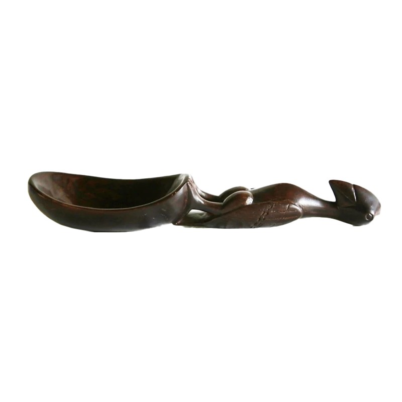 West African  Hand Carved Hornbill House of Avana