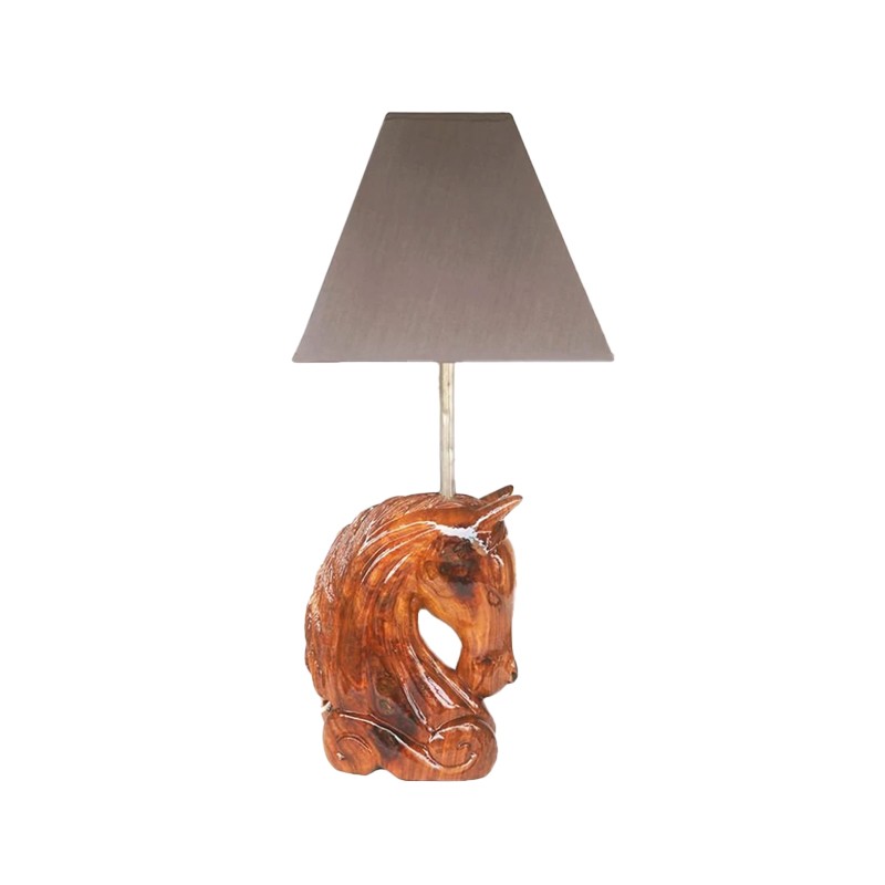 West African Style Hand Carved Horse Head House of Avana