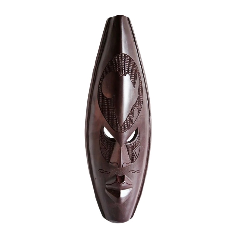 West African Hand Carved Africa Map House of Avana